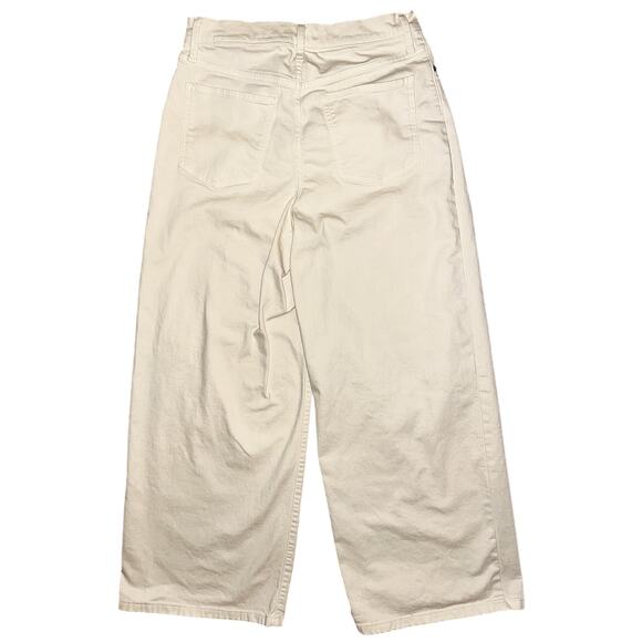 Banana Republic High-Rise Wide Leg Cream Jeans Size 8 29X30 - Picture 5 of 7